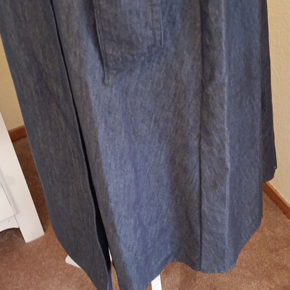 London Times Denim Blue Wrap Dress Coastal Cowgirl - Picture 5 of 10